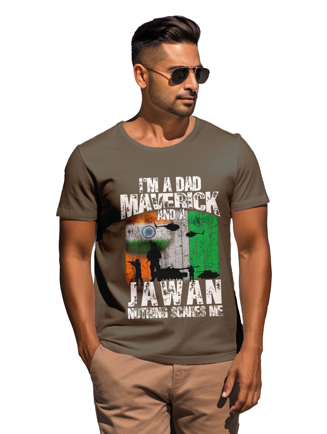 Men's Im a Dad Maverick and Jawan T-shirt