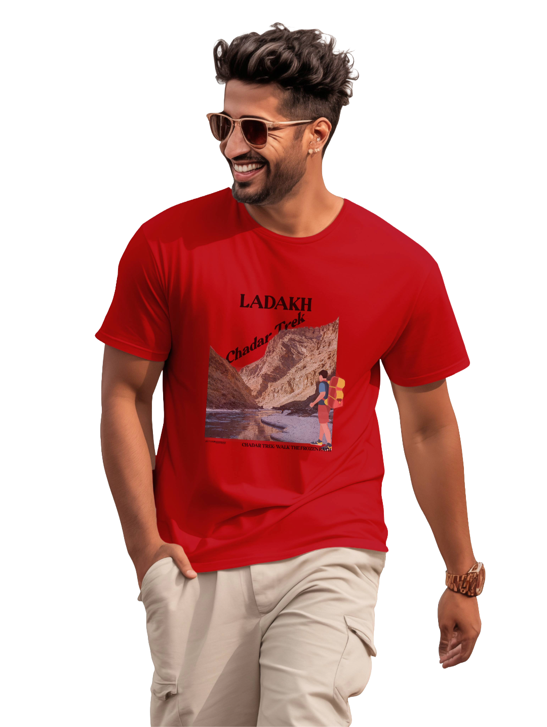 Men's  chadar lake- ladakhy T-Shirt