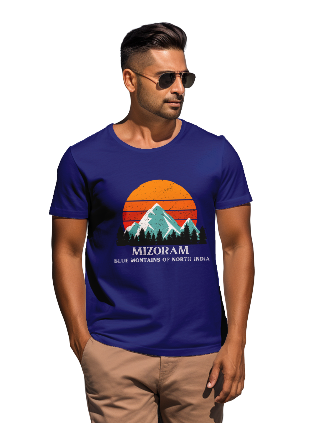 Men's  Mizoram Blue Mountains T-Shirt