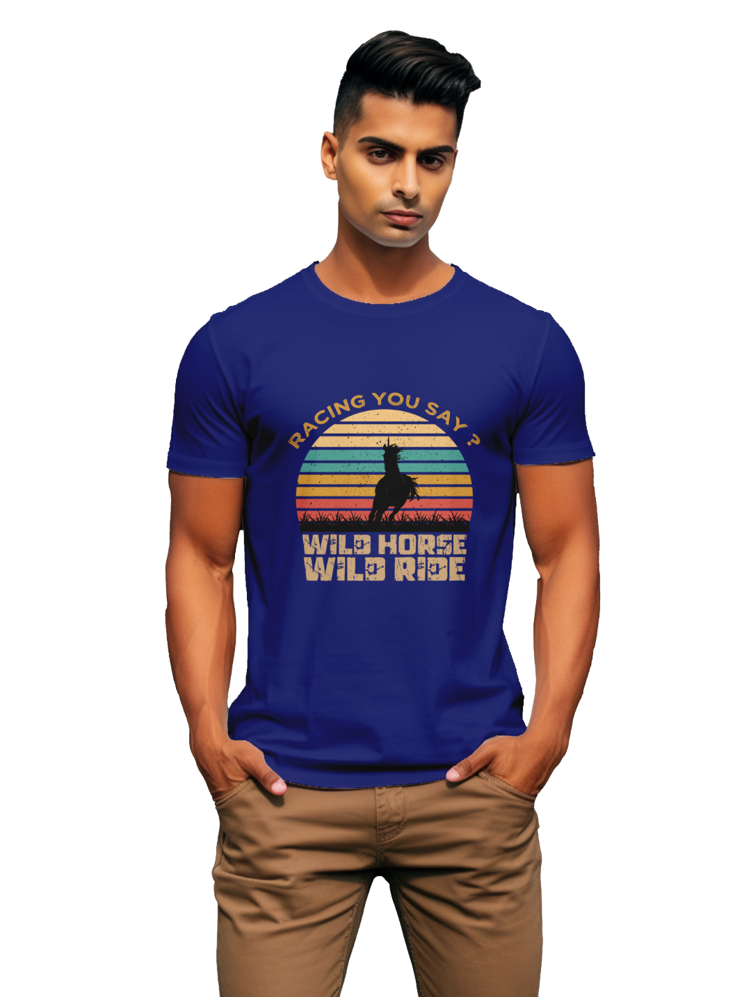 Men's Racing Wild Horse Ride Inspired T-Shirt