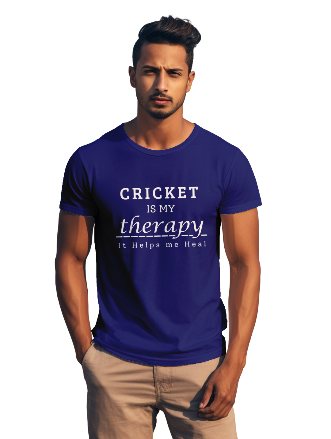 Men's Cricket is my Theraphy T-shirt