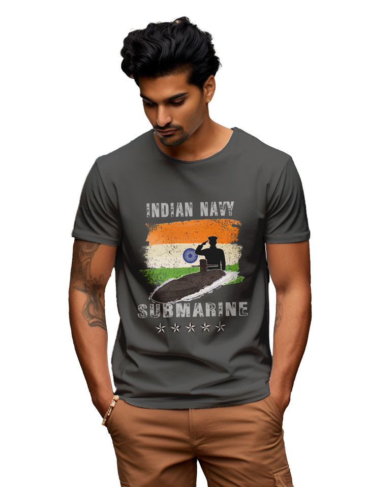 Men's INDIAN NAVY SUBMARINE T-Shirt
