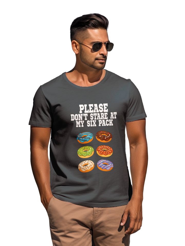 mens  Please Don't Stare at my Six Packs T-Shirt
