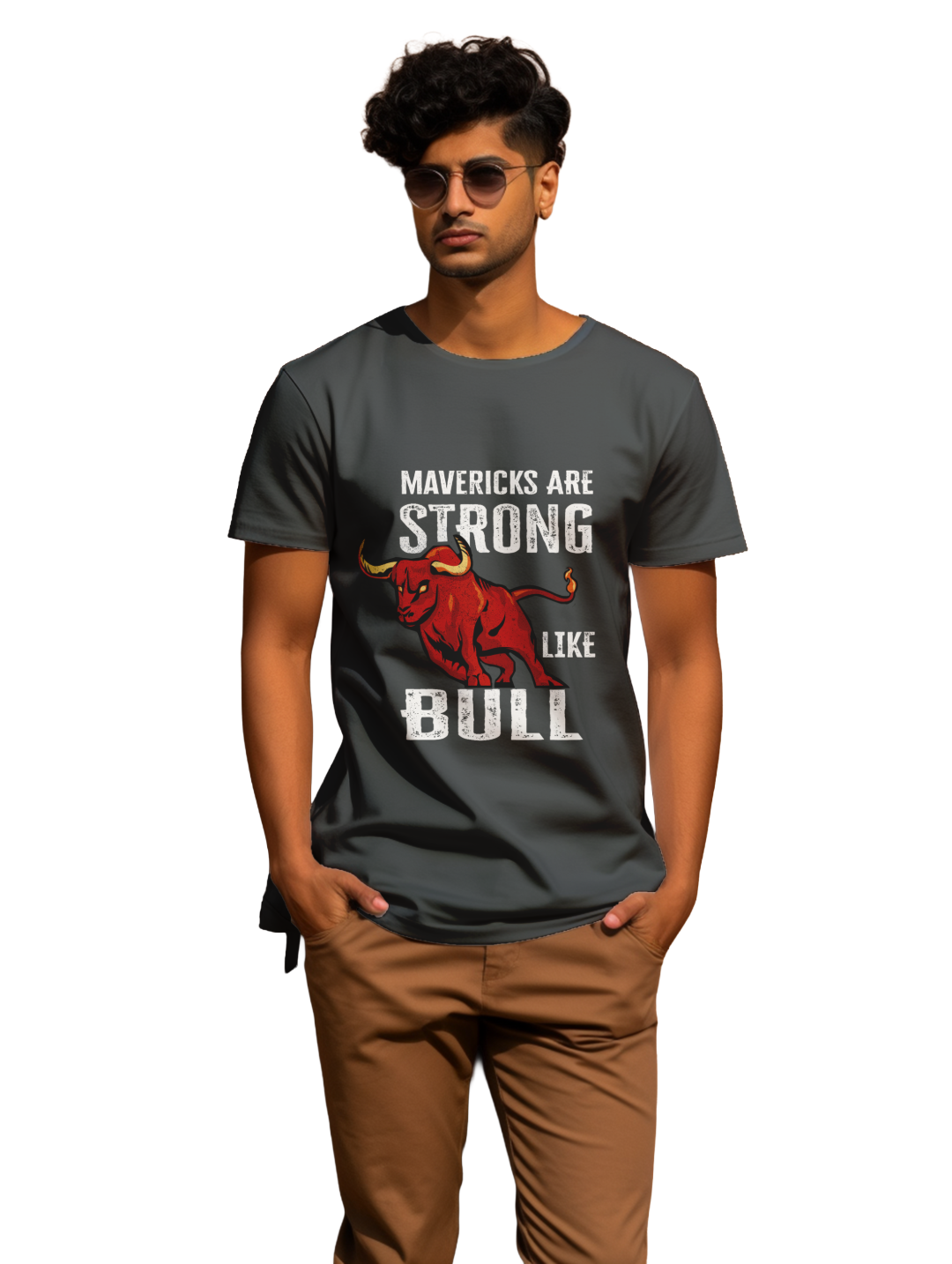 Mens Maverick are Strong like Bull T-Shirt