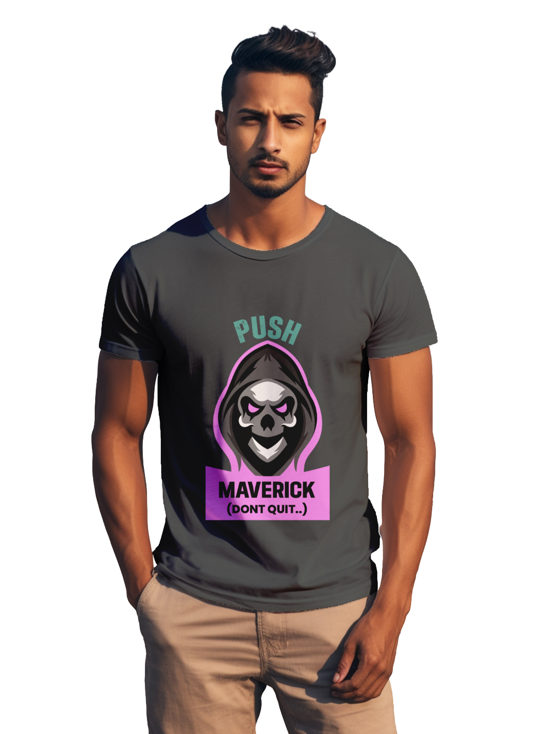 Mens Push Maverick Dont Quit T-Shirt