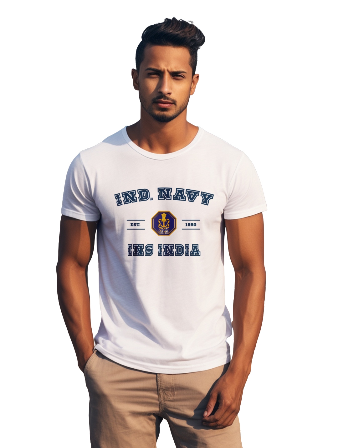Men's Ind. Navy INS India T-Shirt