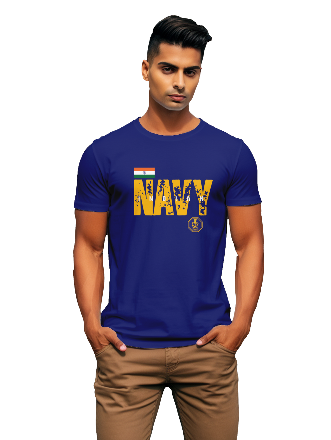 Men's Indian navy T-Shirt