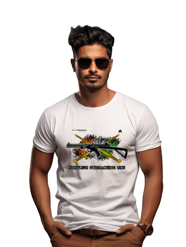 Men's STERLING SUBMACHINE GUN T-Shirt