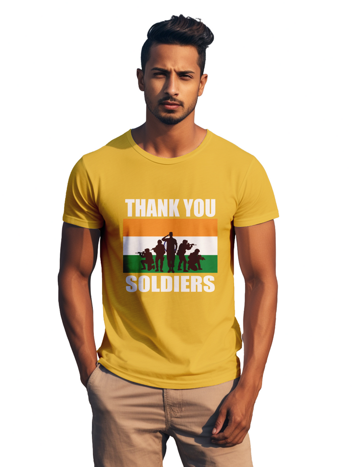 Mens Thank You Soldiers t-shirt