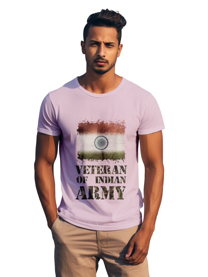 mens Veteran of Indian Army t-shirt