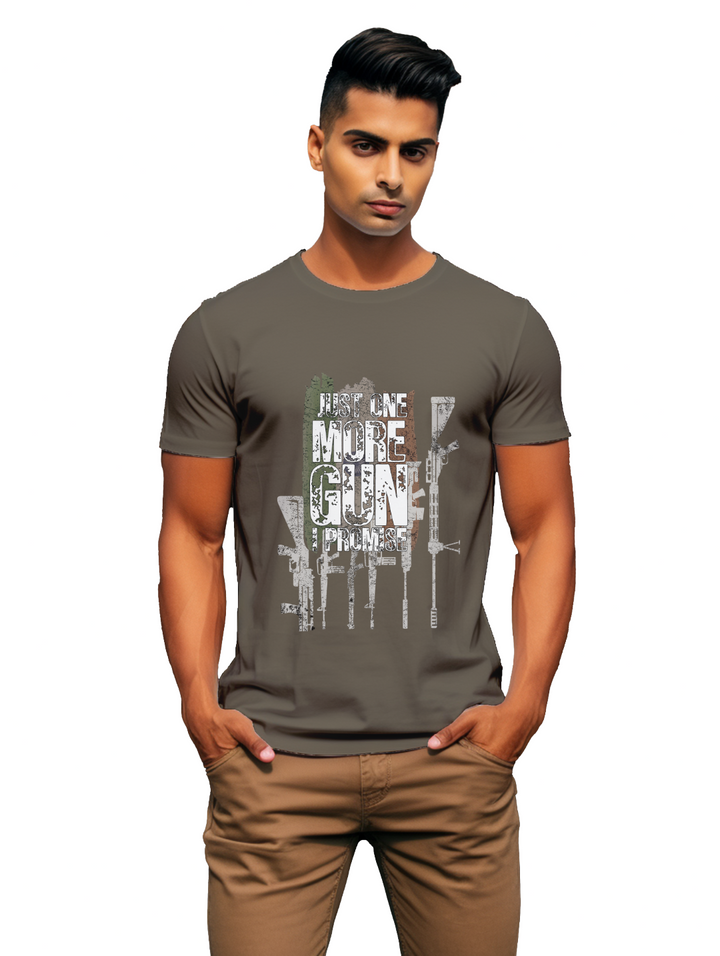 Mens Just one more gun I promise t-shirt