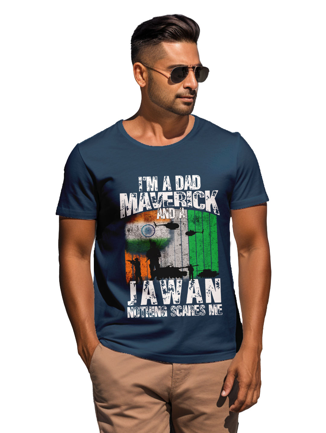 Men's Im a Dad Maverick and Jawan T-shirt