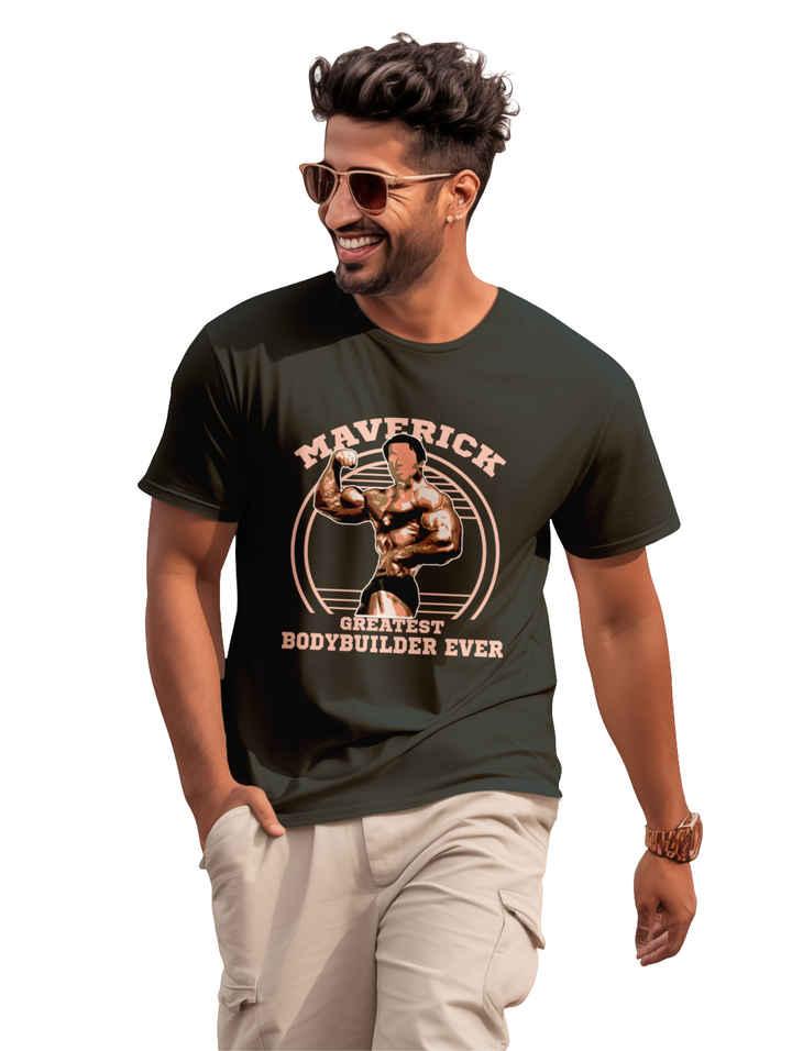 Mens Maverick Greatest Bodybuilder ever T-Shirt