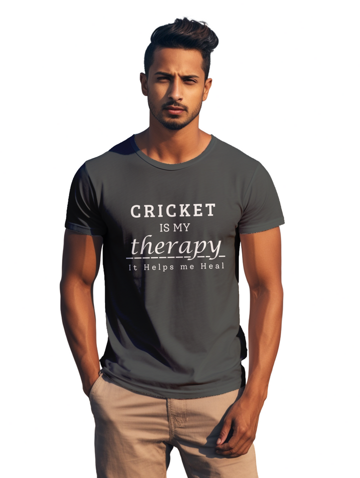 Men's Cricket is my Theraphy T-shirt