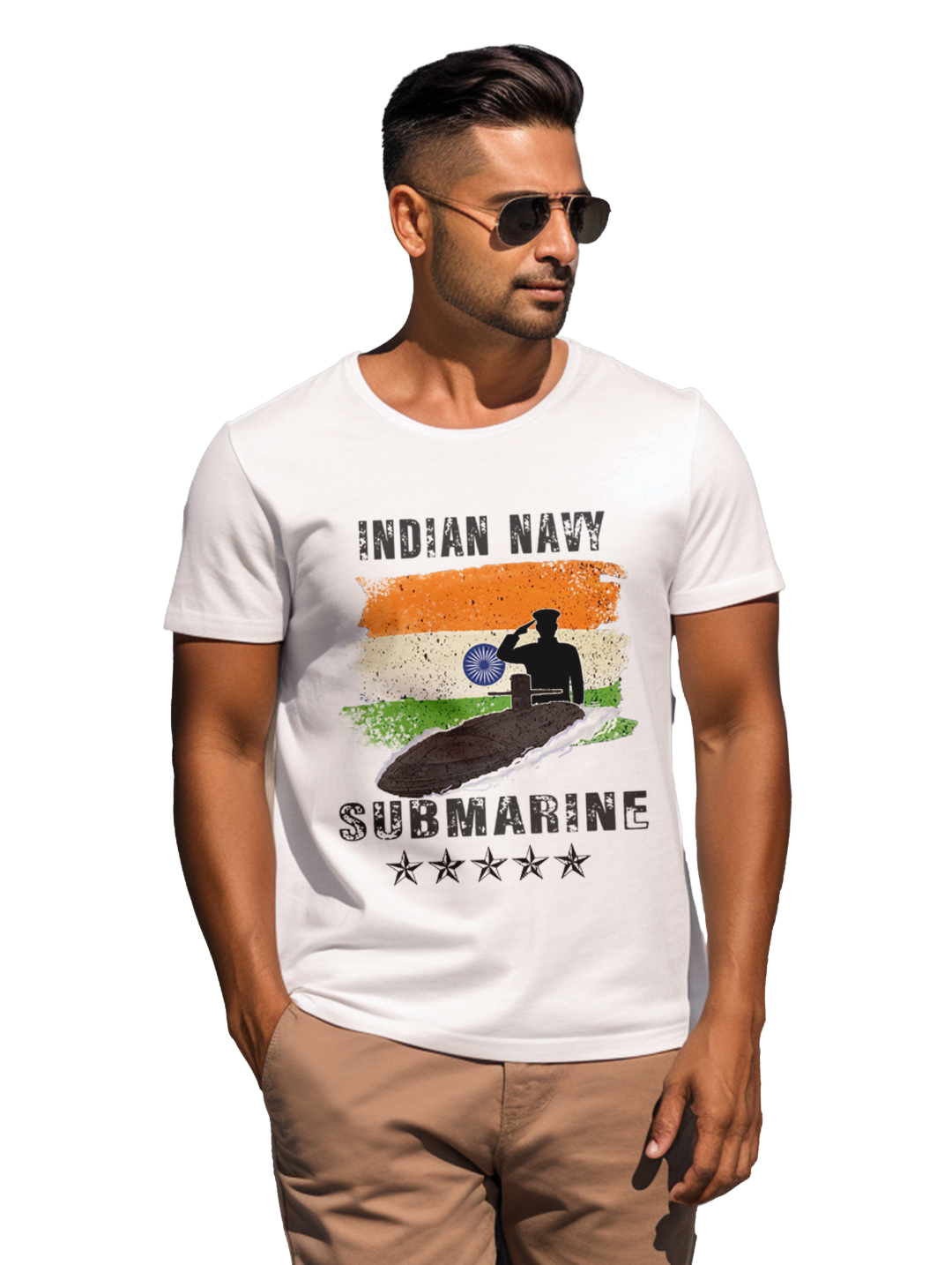 Men's INDIAN NAVY SUBMARINE T-Shirt