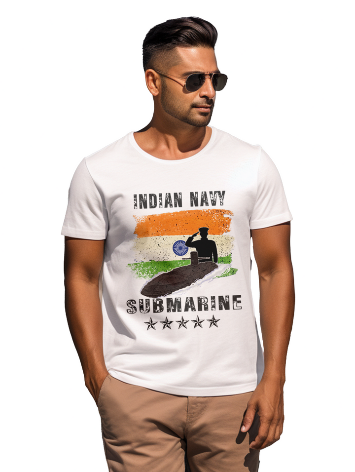 Men's INDIAN NAVY SUBMARINE T-Shirt