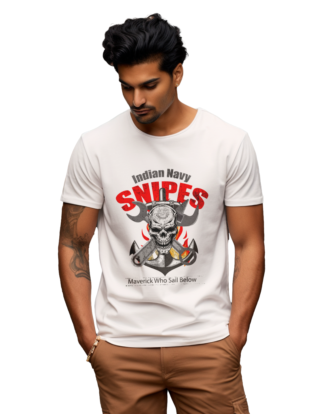 Men's Indian Navy Snipes T-Shirt