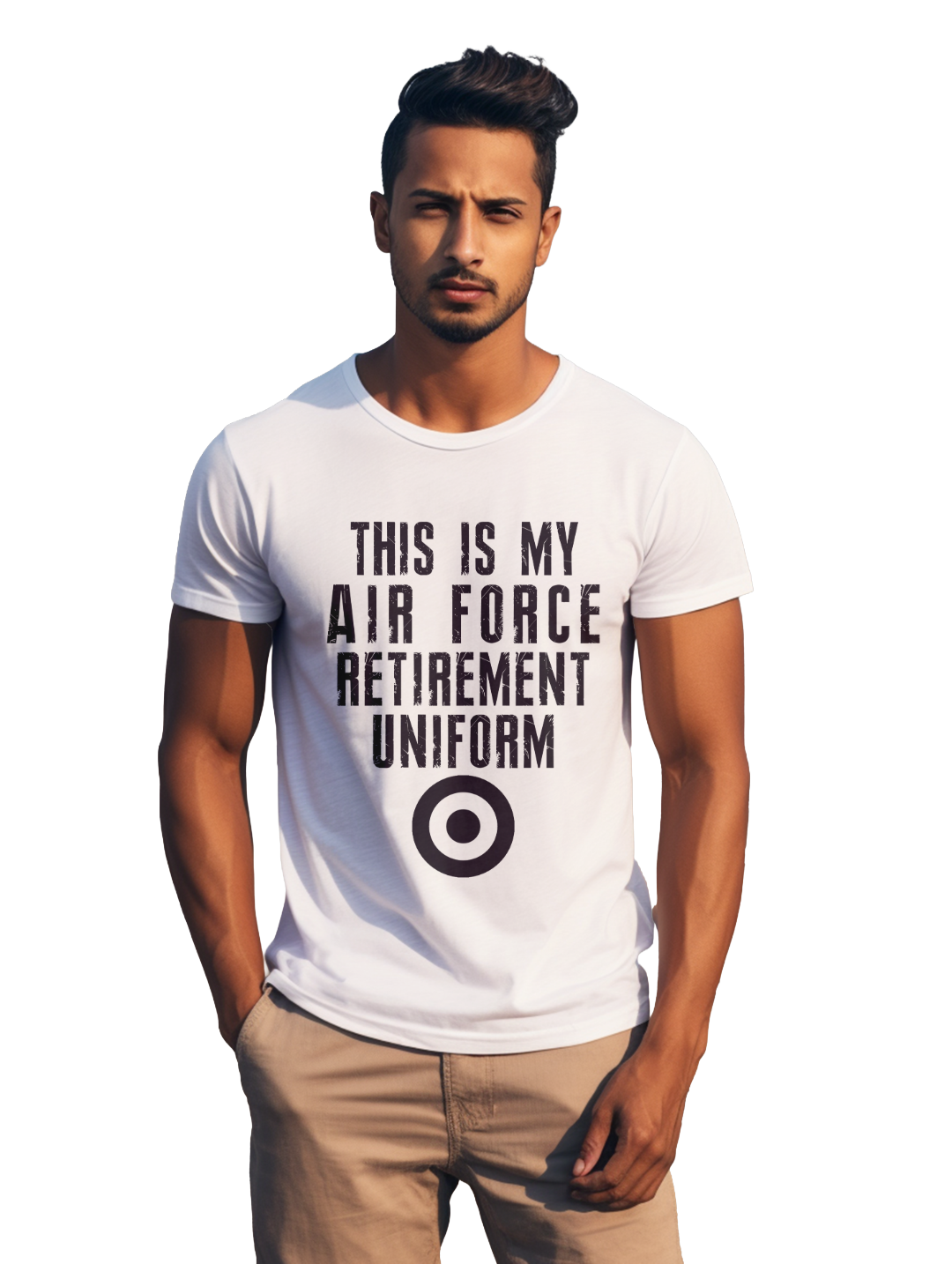 Men's This is my airforce retirement uniform T-Shirt