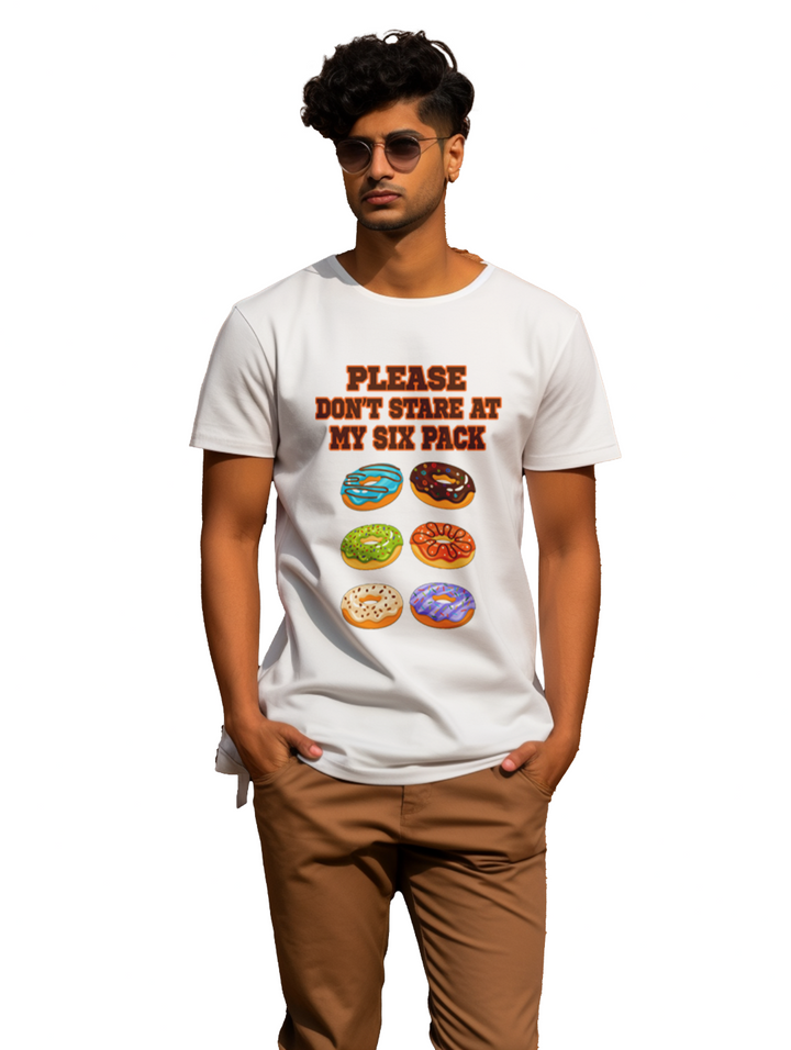 mens  Please Don't Stare at my Six Packs T-Shirt