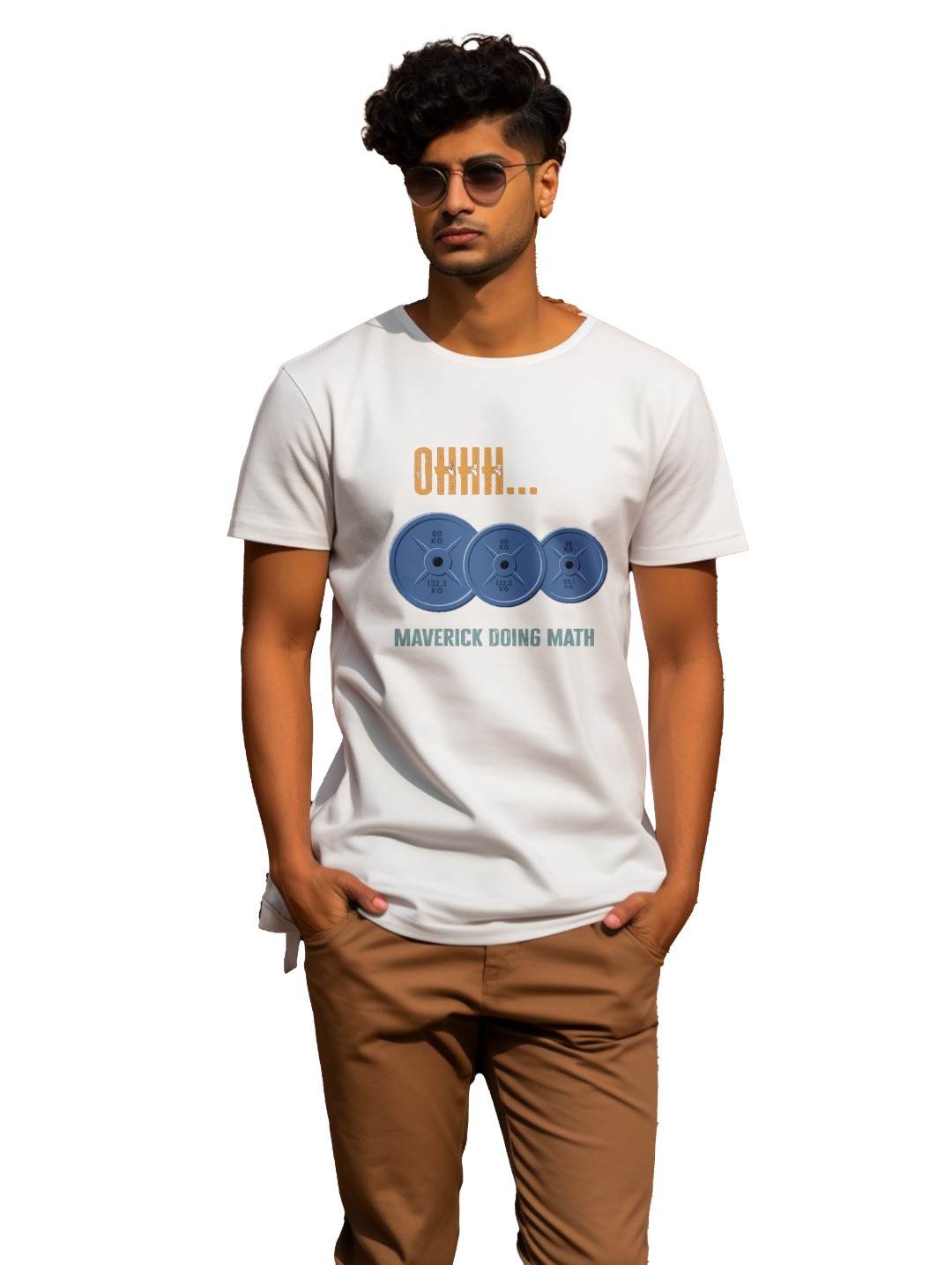 Mens  OHH Maverick doing math T-Shirt