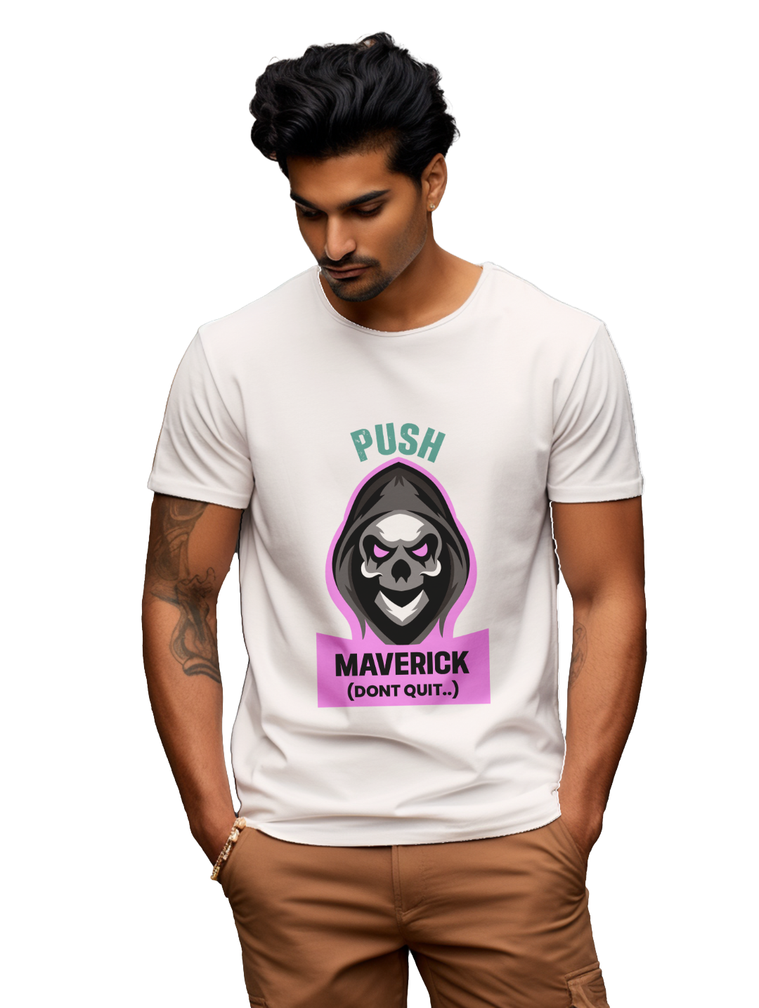 Mens Push Maverick Dont Quit T-Shirt