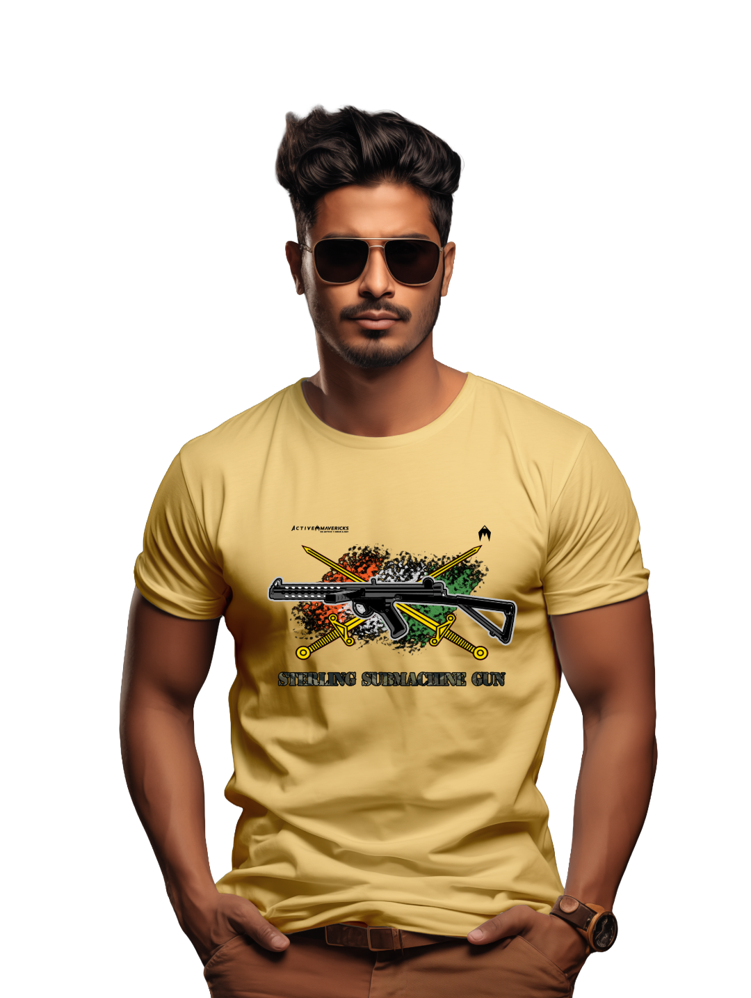 Men's STERLING SUBMACHINE GUN T-Shirt