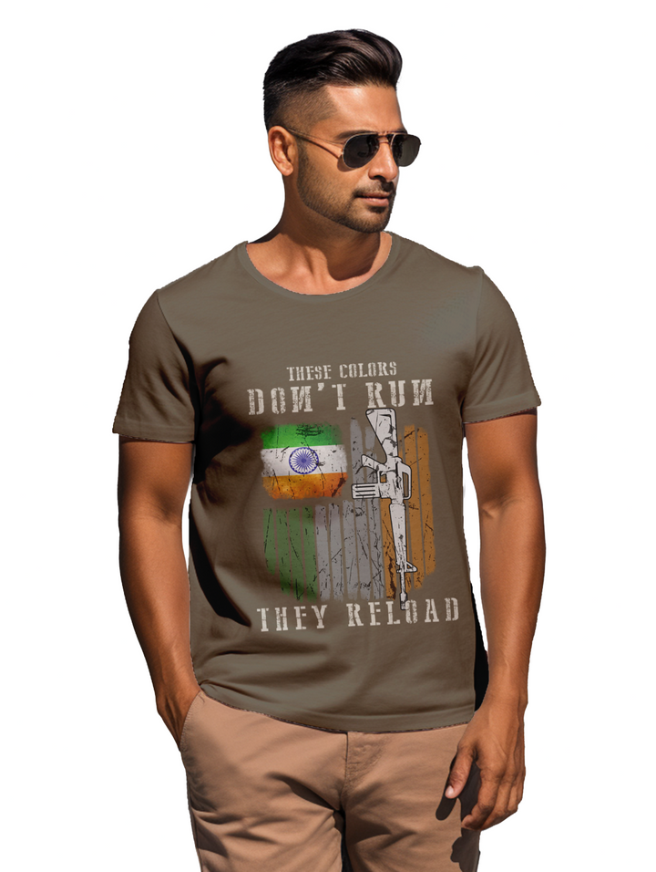 Mens These colors don't run They reload t-shirt