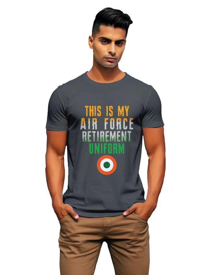 Men's This is my airforce retirement uniform T-shirt