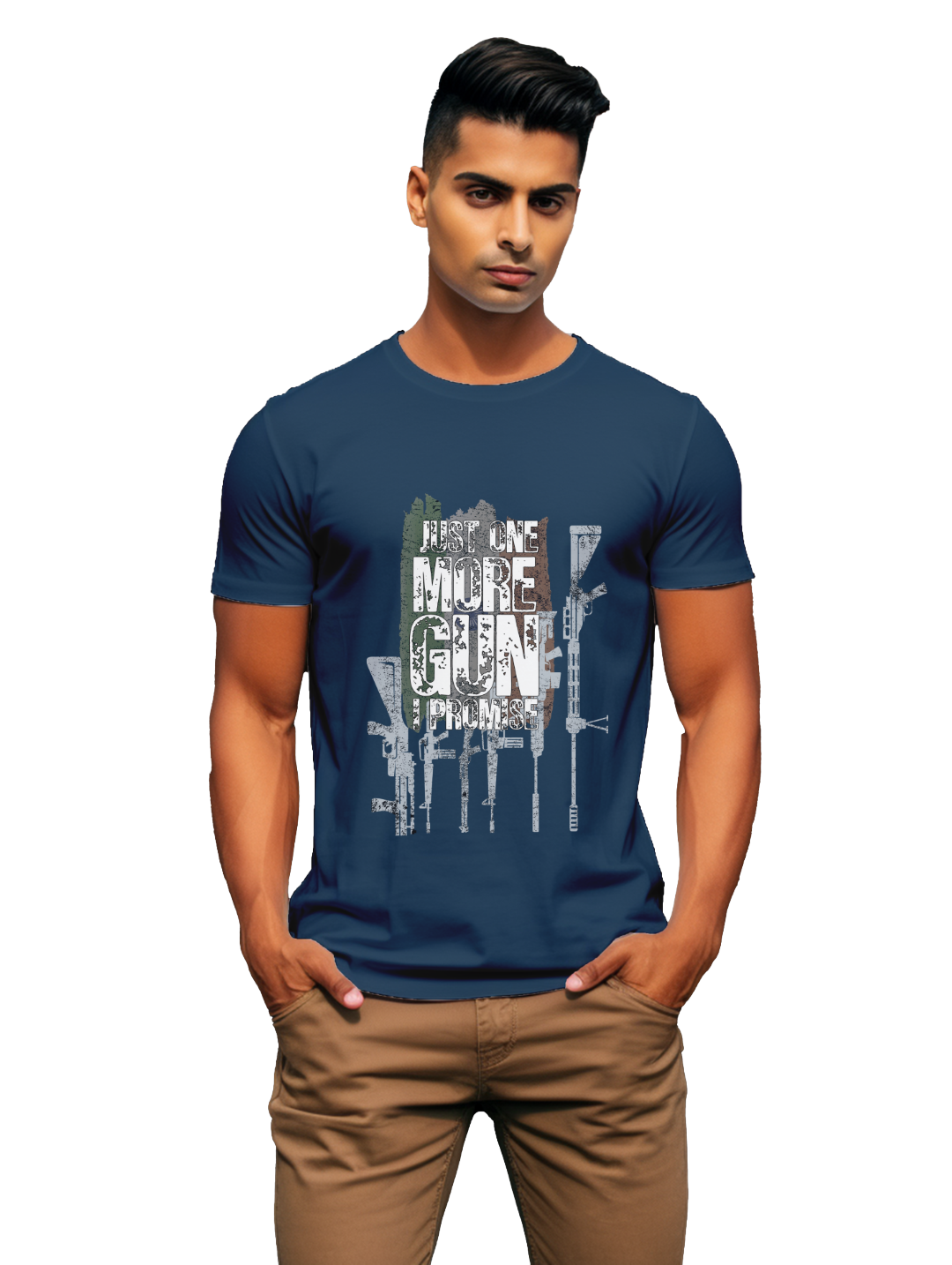 Mens Just one more gun I promise t-shirt