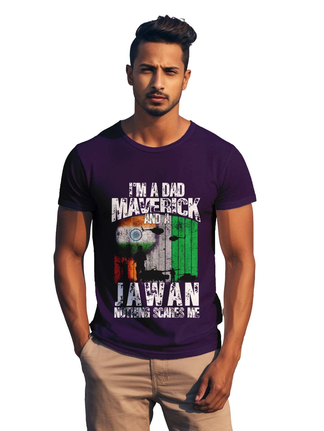 Men's Im a Dad Maverick and Jawan T-shirt