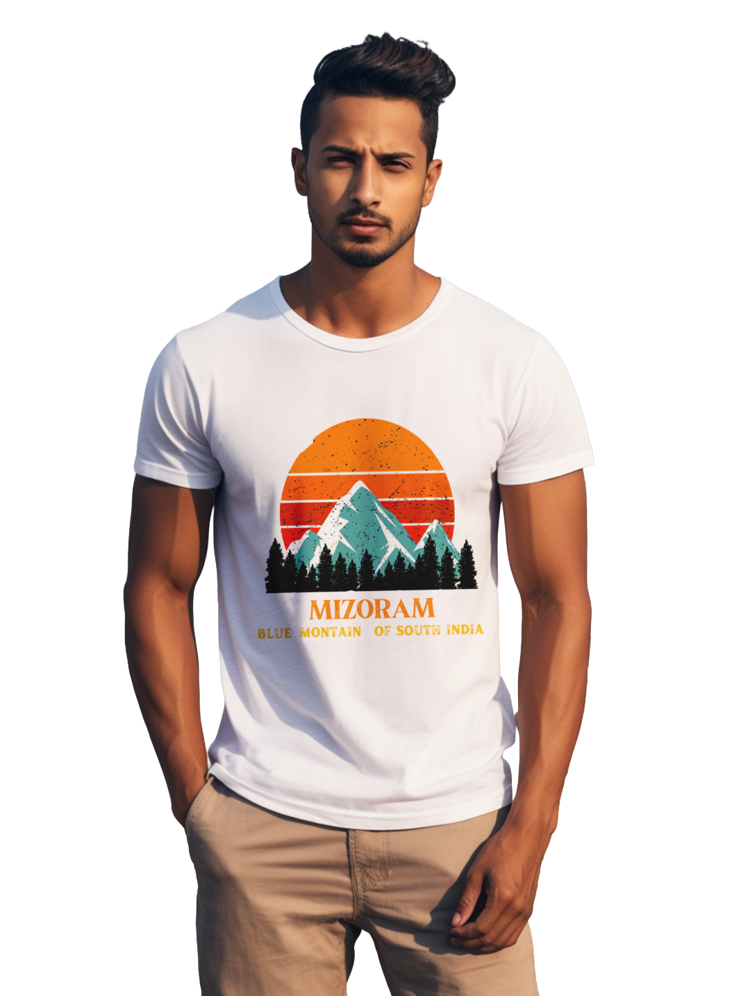 Men's  Mizoram Blue Mountains T-Shirt