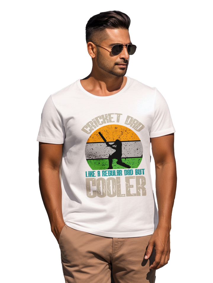 Mens Cricket_ Dad T-shirt