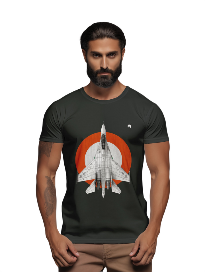 Men's Sukhoi’s Supremacy – The IAF’s Formidable Falcon T-Shirt
