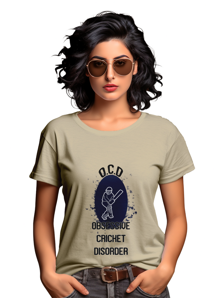 Women's  Obsessive Cricket Disorder T-shirt