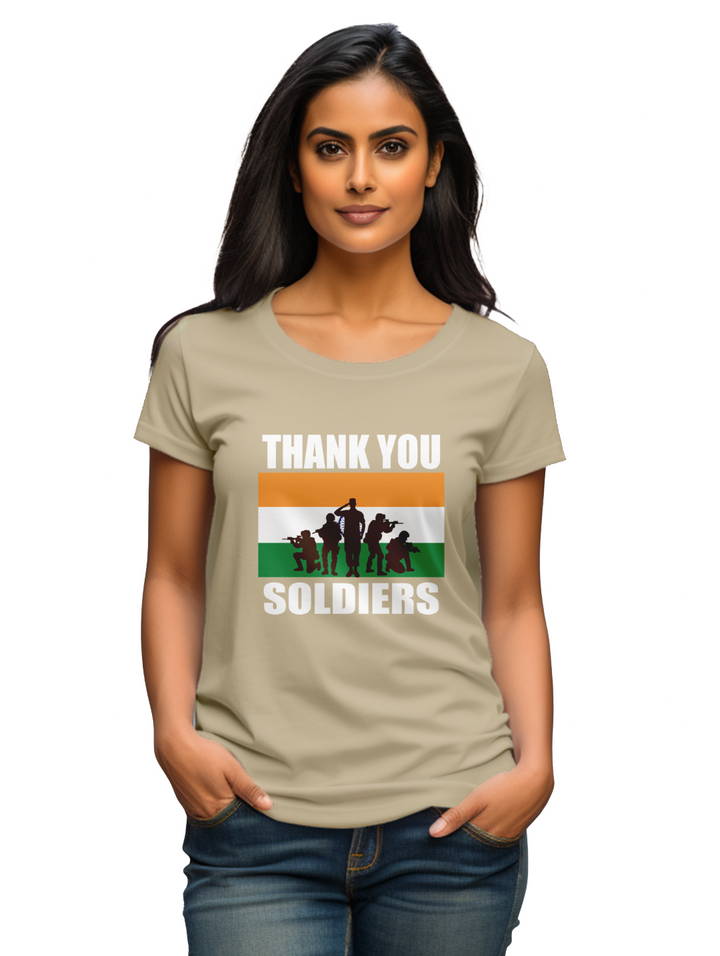 Women's Thank you Soldiers T-Shirt