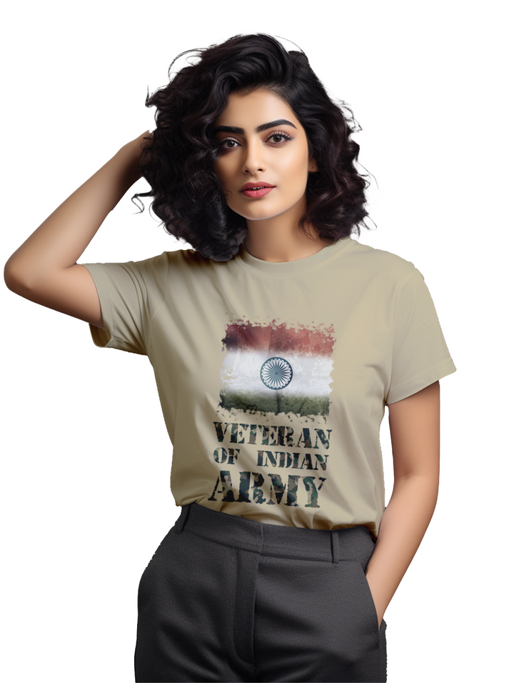 Women's Veteran of indian army T-Shirt