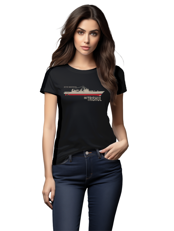 Womens INS Trishul T-shirt