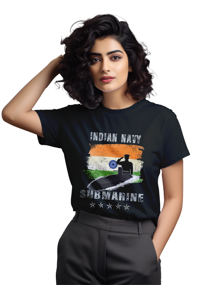 Women's INDIAN NAVY SUBMARINE T-Shirt