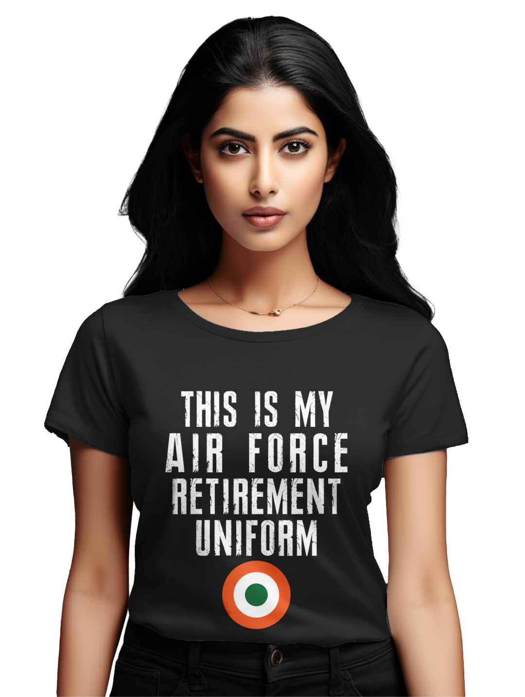 Women's This is my airforce retirement uniform_T-shirt
