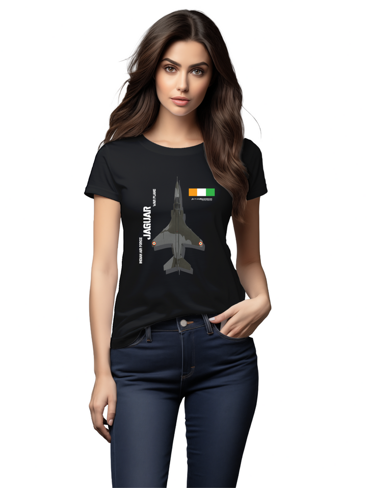 Women's Elegance in Flight with the SEPECAT Jaguar T-shirt