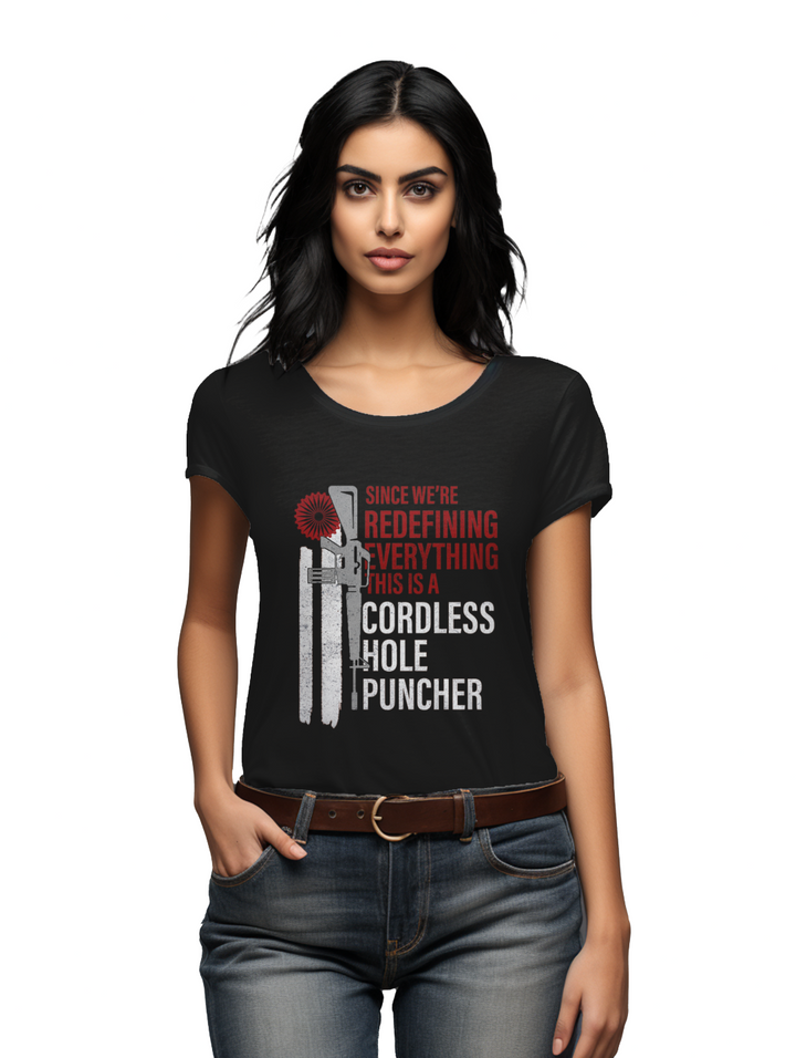 Women's Cordless hole Puncher T-Shirt