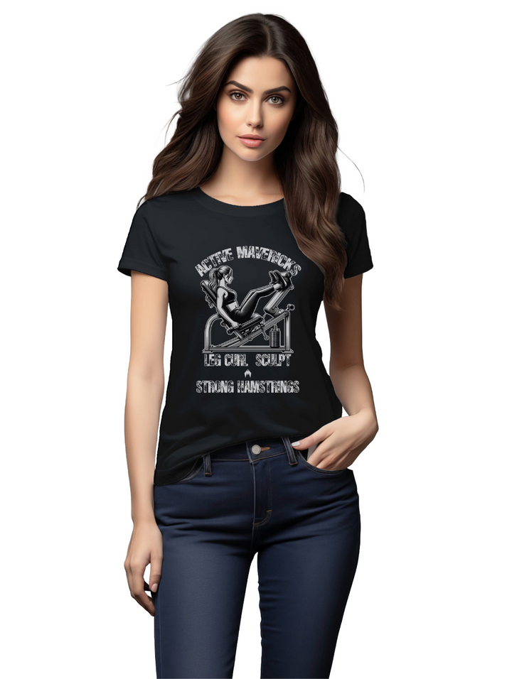Womens LEG CURL SCULPT T-Shirt