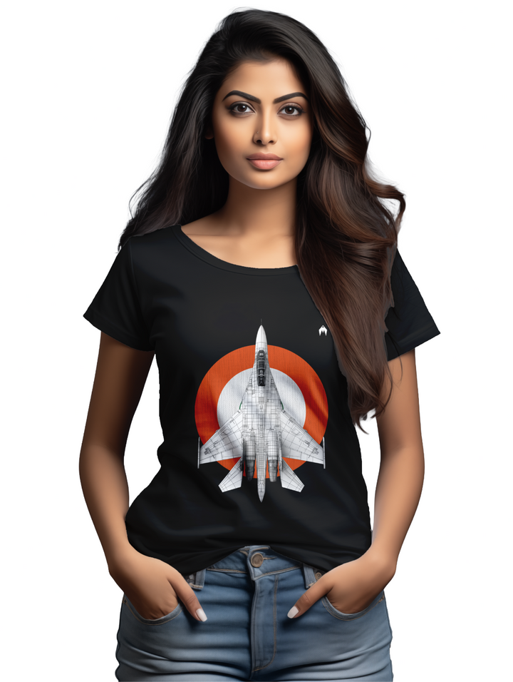 Women's Sukhoi’s Supremacy – The IAF’s Formidable Falcon T-shirt