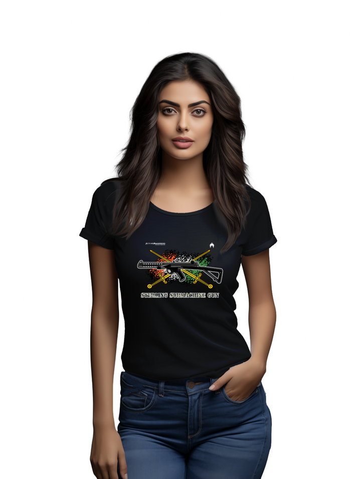 Women's STERLING SUBMACHINE GUN T-Shirt