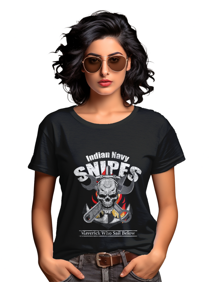 Womens Indian Navy Snipes T-shirt