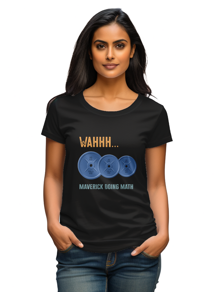 Womens WAHH Maverick doing math T-Shirt