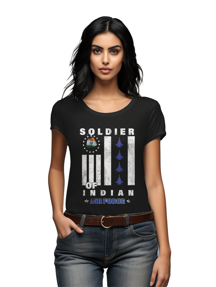 Women's  Soldier of Indian Airforce  T-shirt