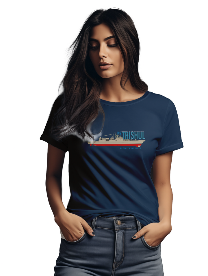 Womens INS Trishul T-shirt