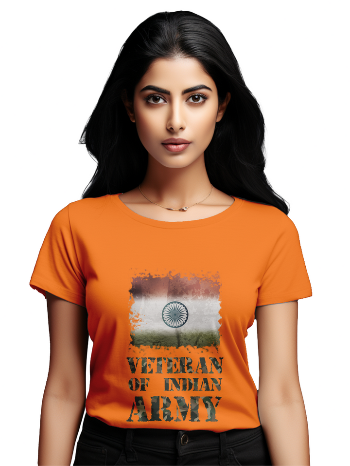 Women's Veteran of indian army T-Shirt