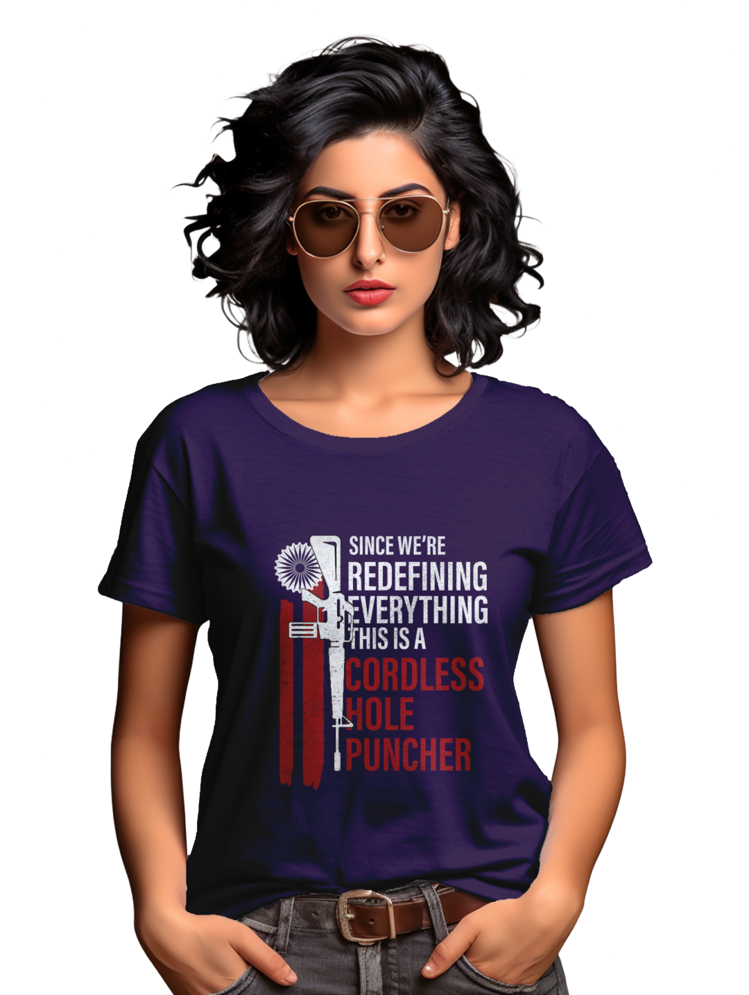 Women's Cordless hole Puncher T-Shirt